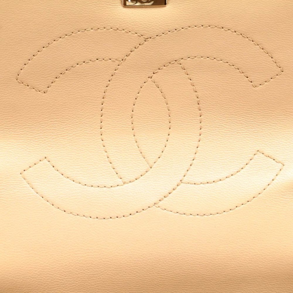 Chanel Lambskin Beige Medium Trendy CC Top Handle Bag - Picture 6 of 13